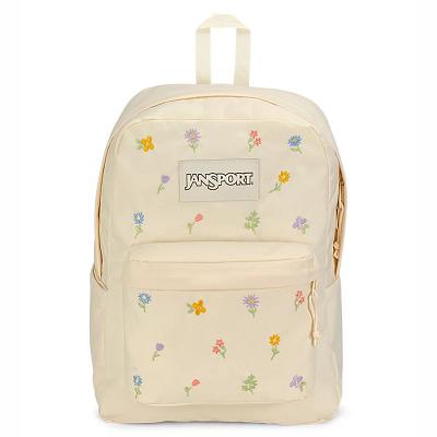 Beige JanSport SuperBreak® Plus Laptop Backpacks | US_JS381