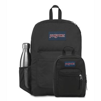 Black JanSport CROSS TOWN + BIG BREAK School Backpacks | US_JS344