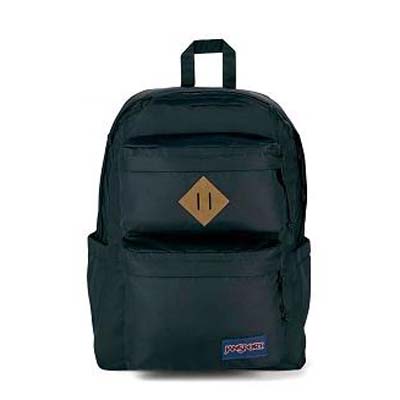 Black JanSport Double Break Laptop Backpacks | US_JS582