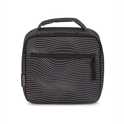 Black / White JanSport LUNCH BREAK Lunch Bags | US_JS166