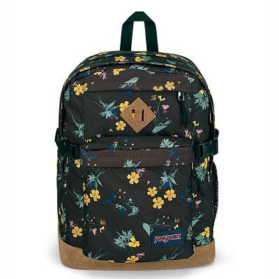 Black / Yellow JanSport SUEDE CAMPUS School Backpacks | US_JS363