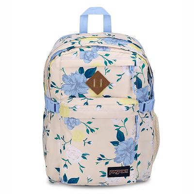 Blue / Yellow JanSport Main Campus Laptop Backpacks | US_JS039