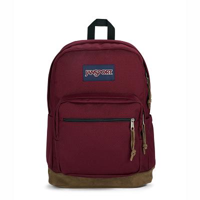 Burgundy JanSport Right Pack Laptop Backpacks | US_JS487