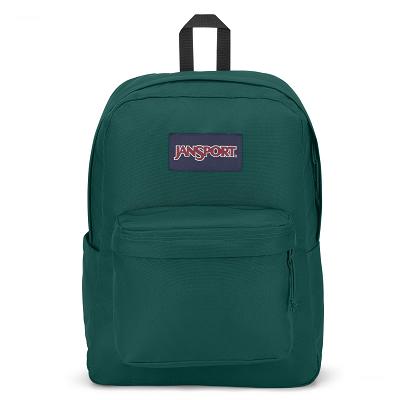 Deep Green JanSport SuperBreak® Plus Laptop Backpacks | US_JS375