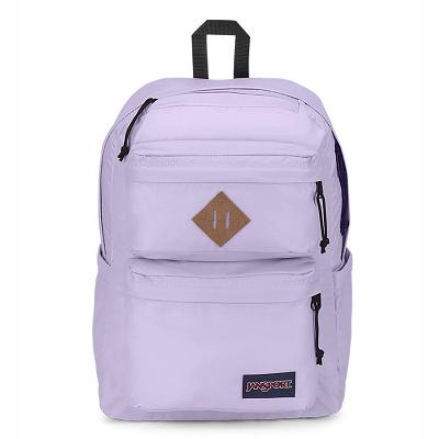 Purple JanSport Double Break Laptop Backpacks | US_JS296