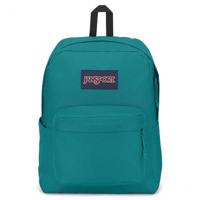 Turquoise JanSport SuperBreak® Plus Laptop Backpacks | US_JS472