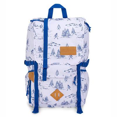 White / Blue JanSport Hatchet Work Backpacks | US_JS188