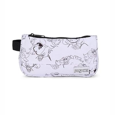 White JanSport Medium Accessory Pouch Pencil Cases | US_JS278