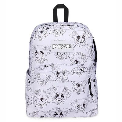 White JanSport SuperBreak® Plus Laptop Backpacks | US_JS103