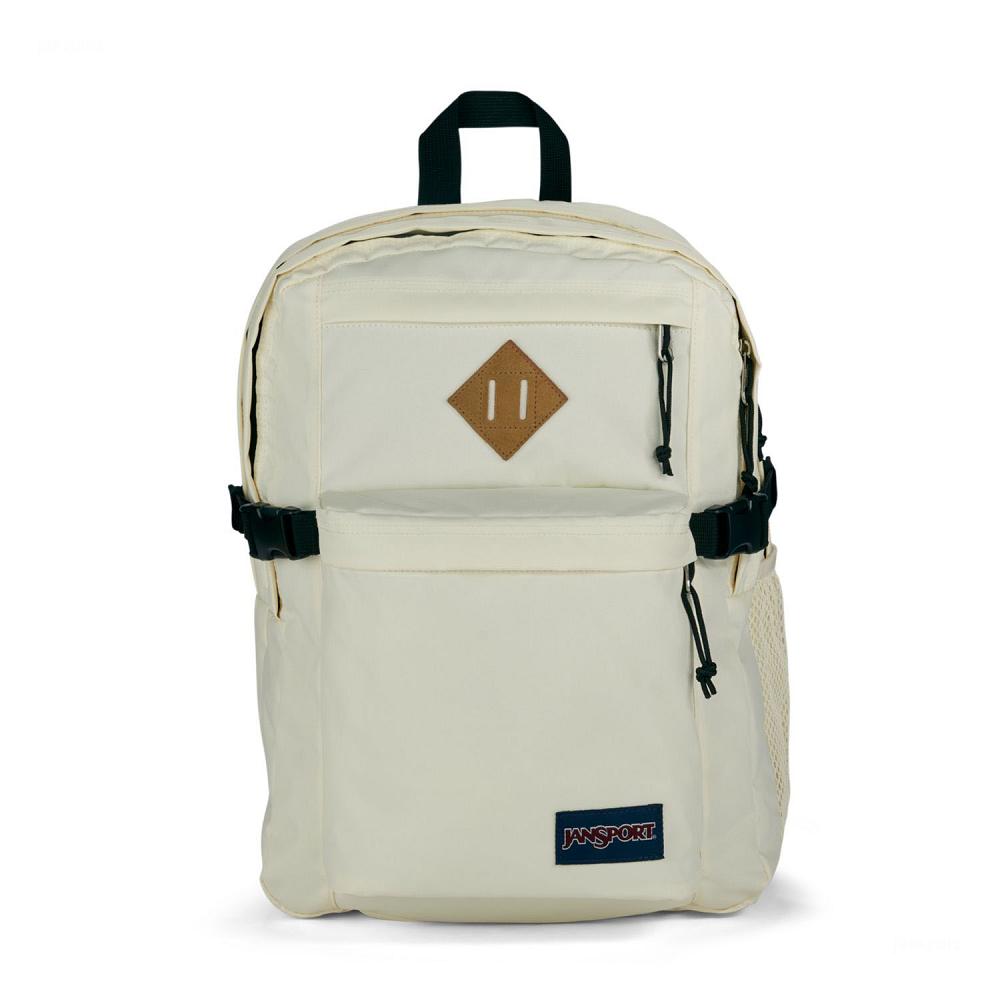 Beige JanSport Main Campus School Backpacks | US_JS576