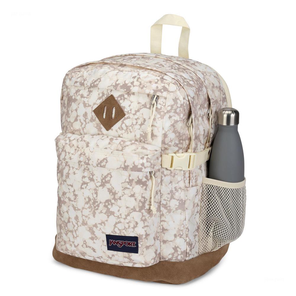 Beige JanSport SUEDE CAMPUS Laptop Backpacks | US_JS522