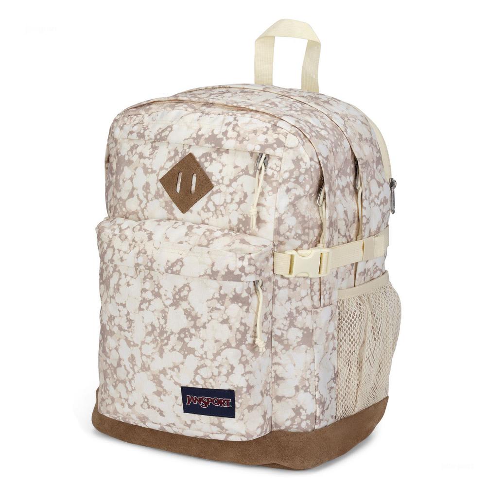 Beige JanSport SUEDE CAMPUS School Backpacks | US_JS207