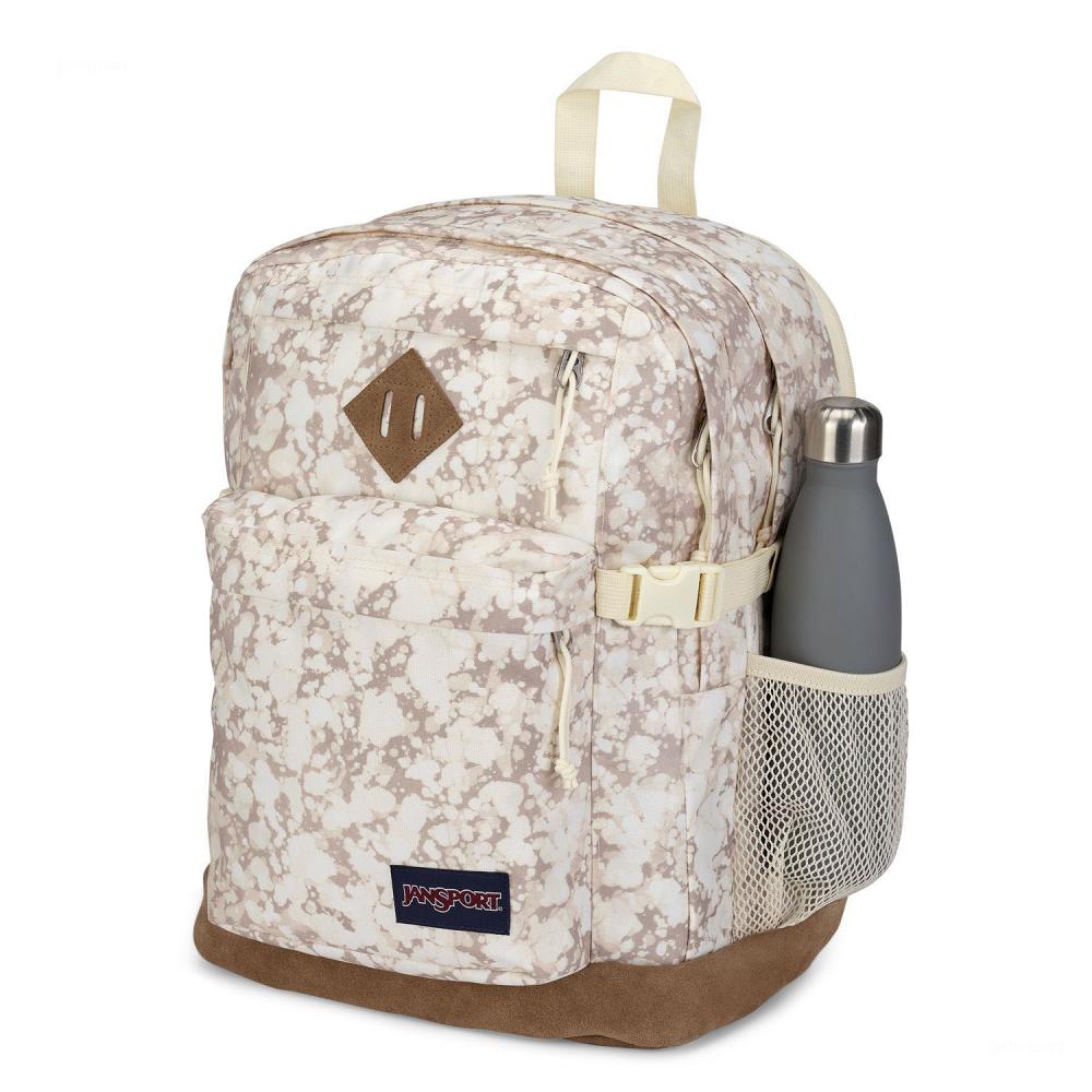 Beige JanSport SUEDE CAMPUS School Backpacks | US_JS207