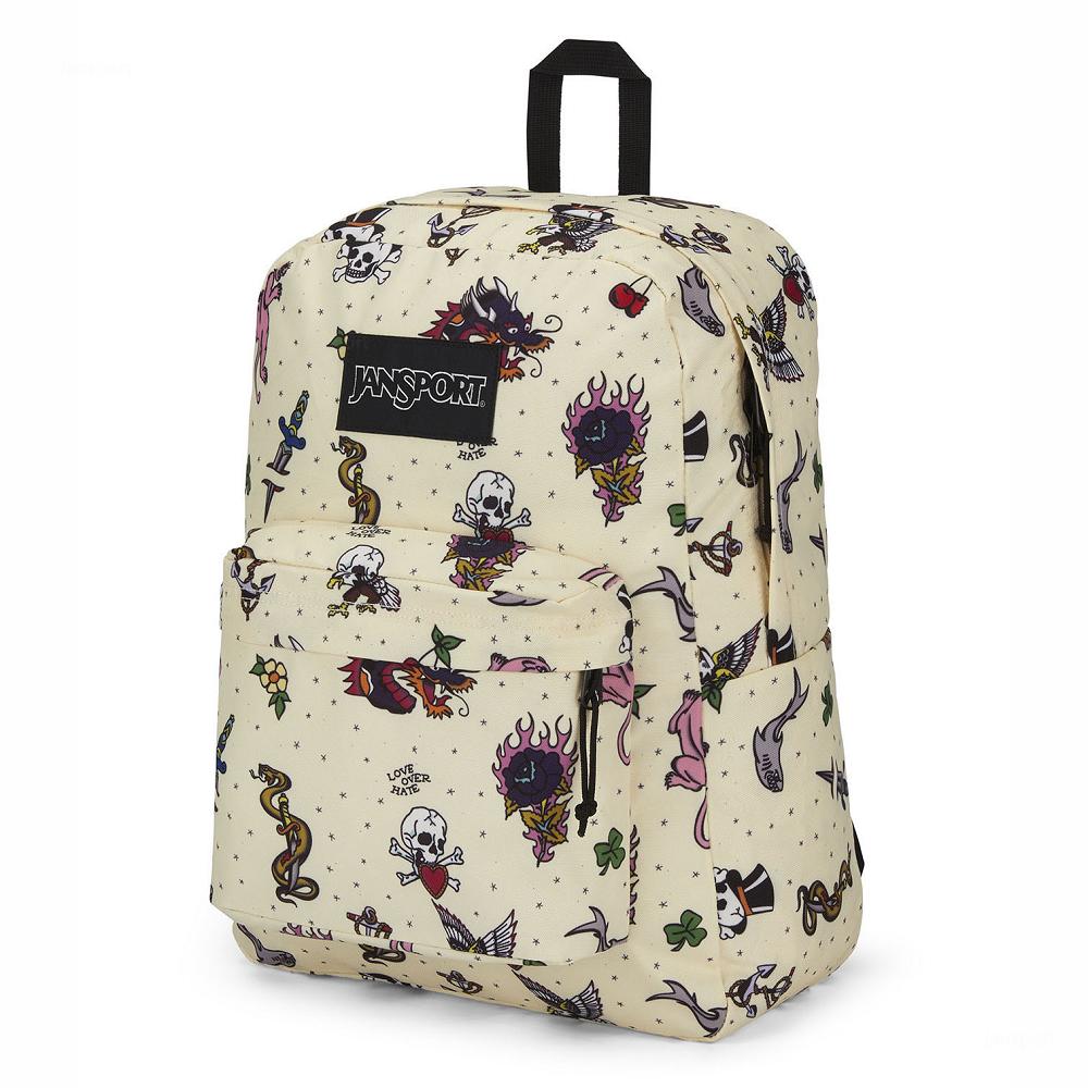 Beige JanSport SuperBreak® Plus Laptop Backpacks | US_JS120