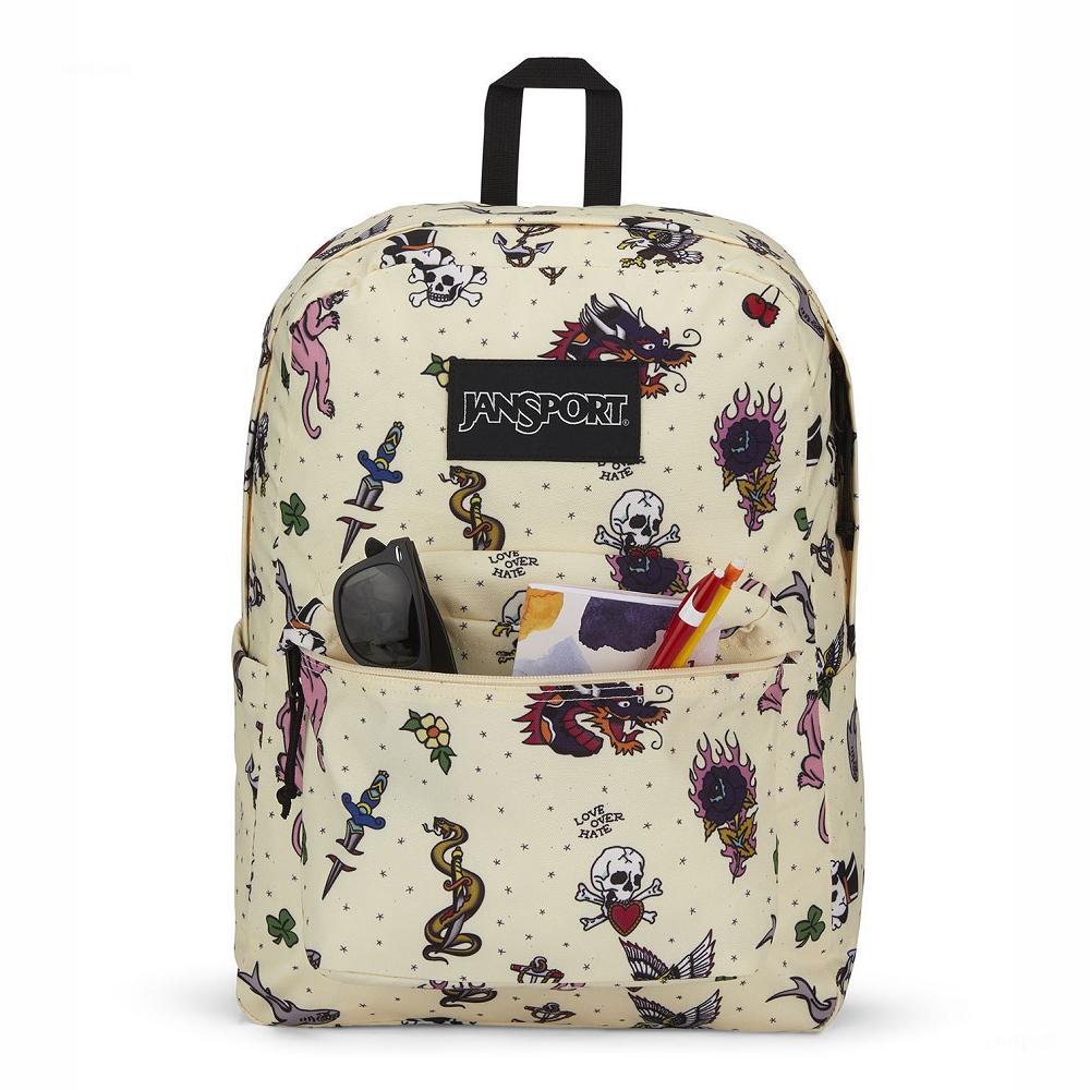 Beige JanSport SuperBreak® Plus Laptop Backpacks | US_JS120