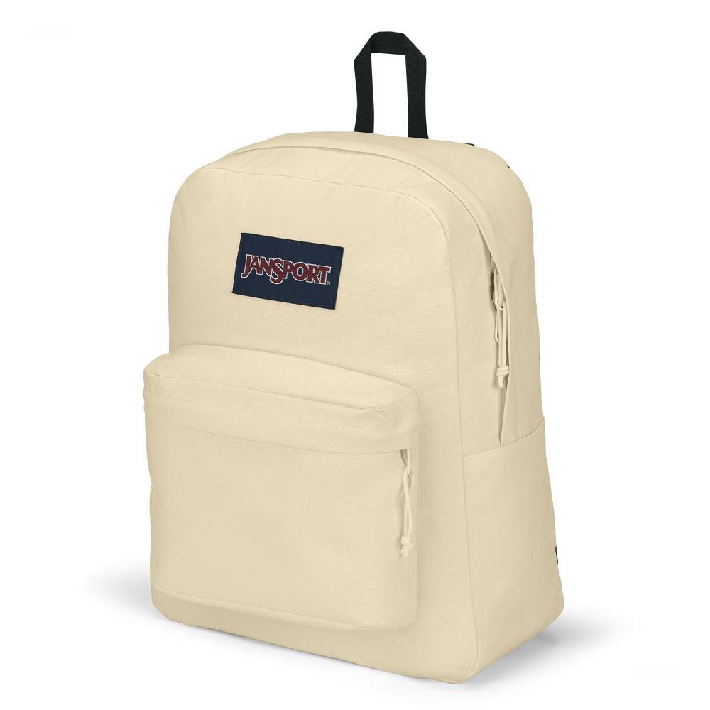 Beige JanSport SuperBreak® Plus Laptop Backpacks | US_JS234