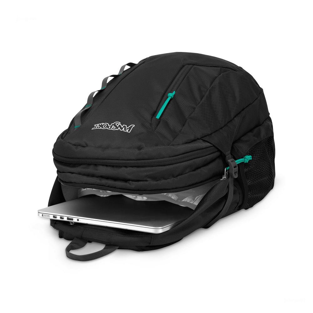 Black JanSport Agave Laptop Backpacks | US_JS516