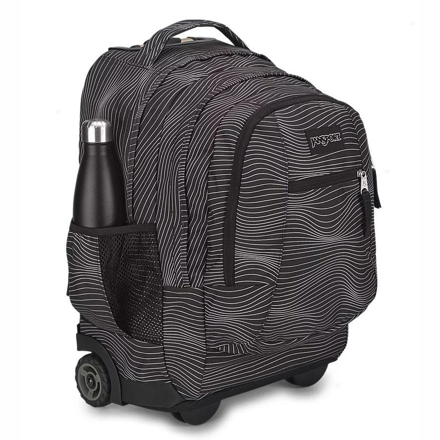 Black JanSport Driver 8 Rolling Backpacks | US_JS302