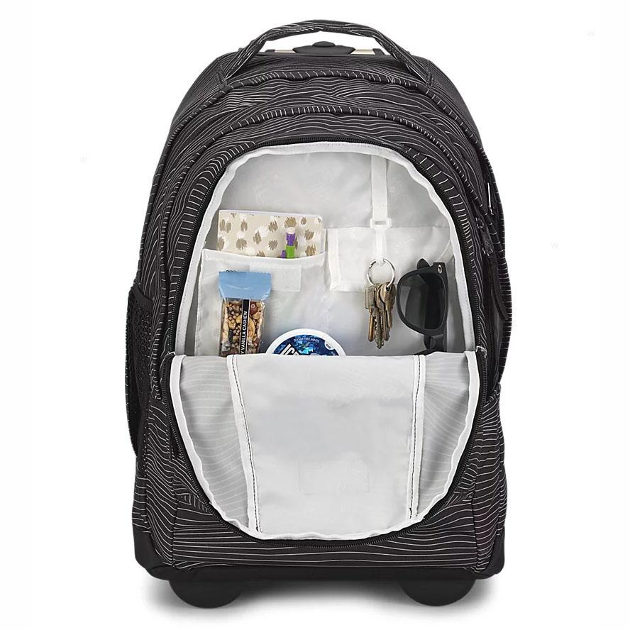 Black JanSport Driver 8 Rolling Backpacks | US_JS302