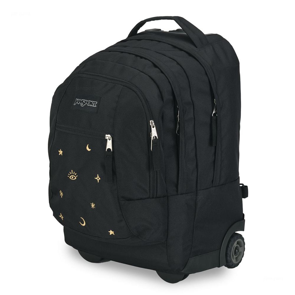 Black JanSport Driver 8 Rolling Backpacks | US_JS539