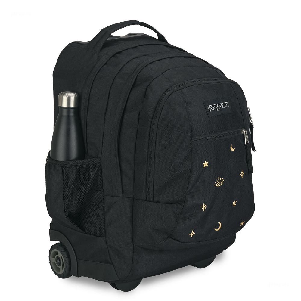 Black JanSport Driver 8 Rolling Backpacks | US_JS539