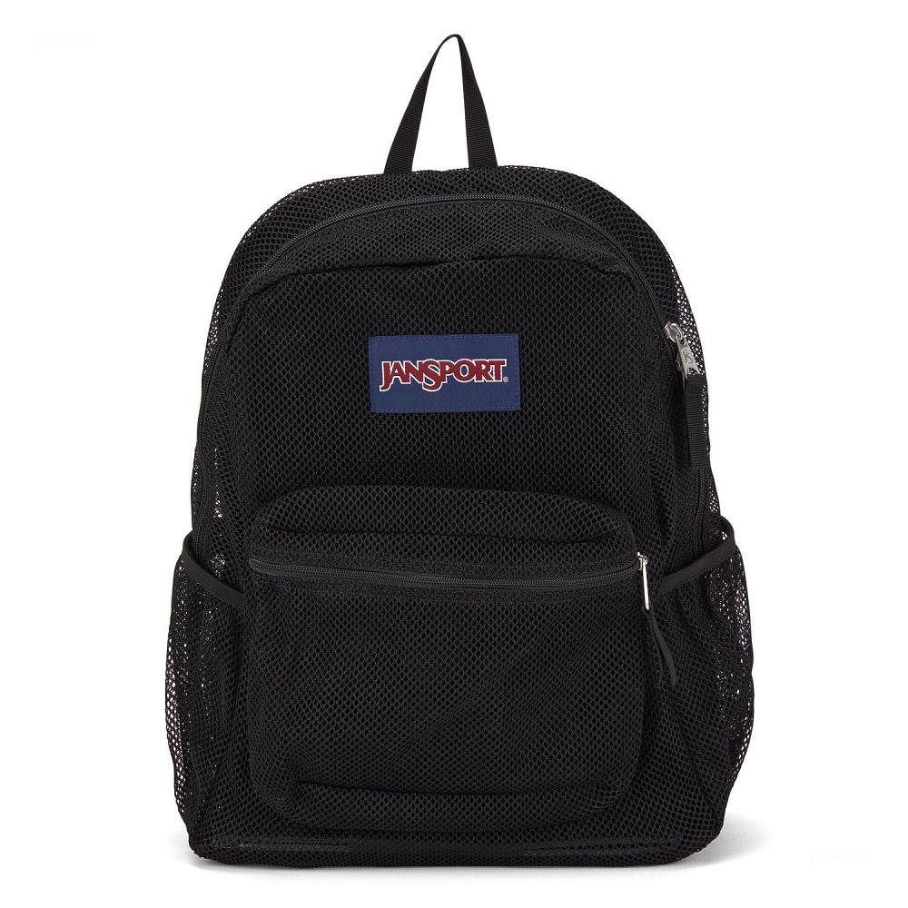 Black JanSport ECO MESH PACK School Backpacks | US_JS395