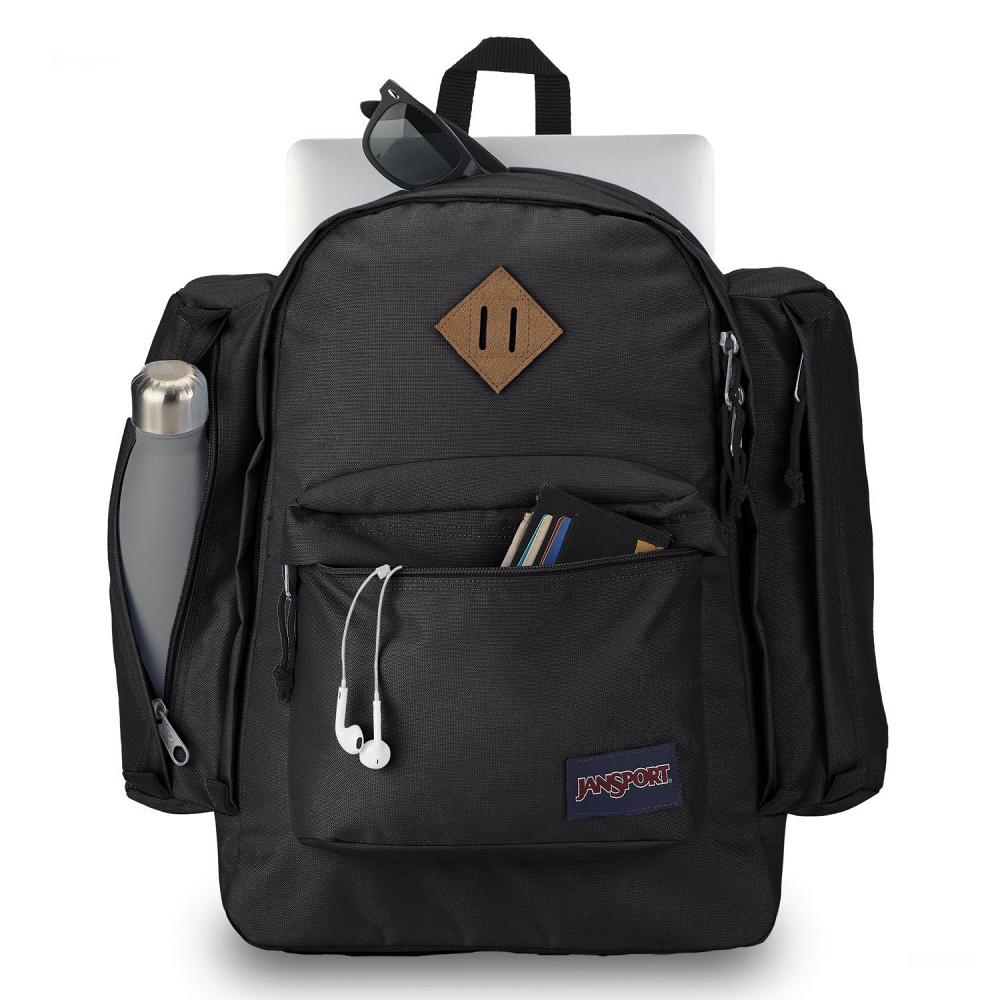 Black JanSport Field Pack School Backpacks | US_JS574