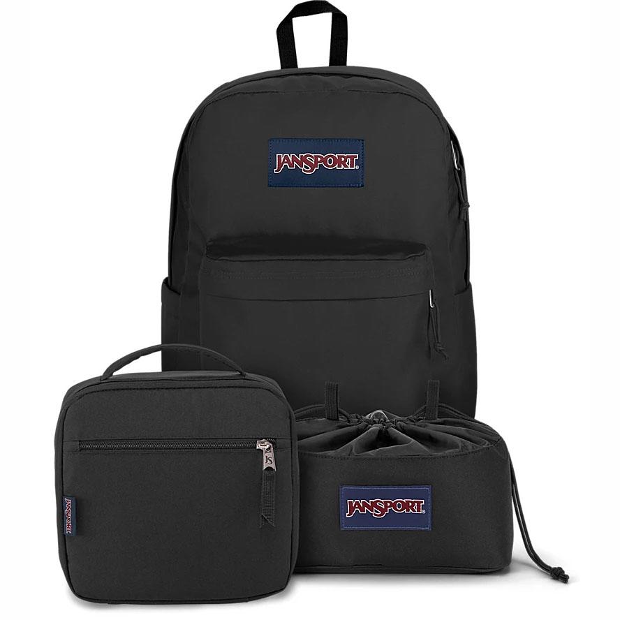 Black JanSport MIDNIGHT BUNDLE School Backpacks | US_JS179