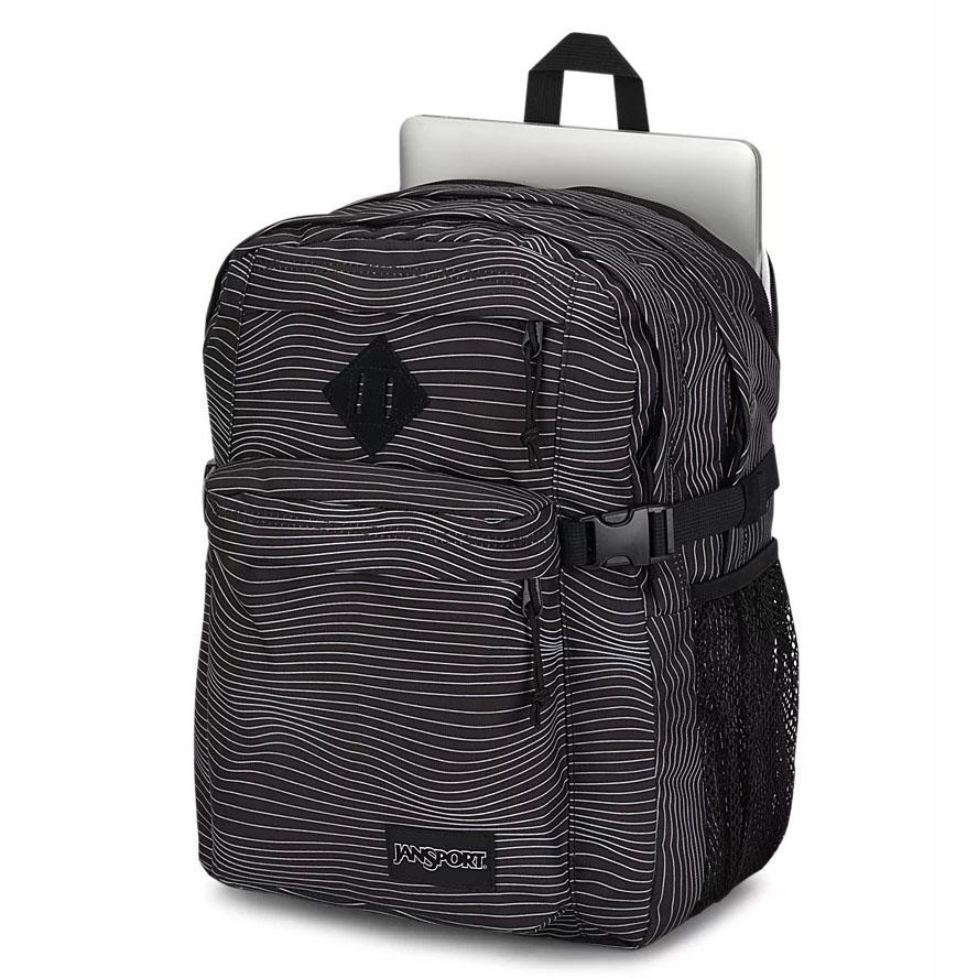 Black JanSport Main Campus Laptop Backpacks | US_JS227