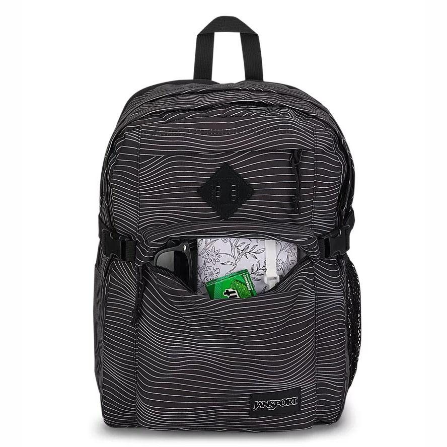 Black JanSport Main Campus Laptop Backpacks | US_JS227