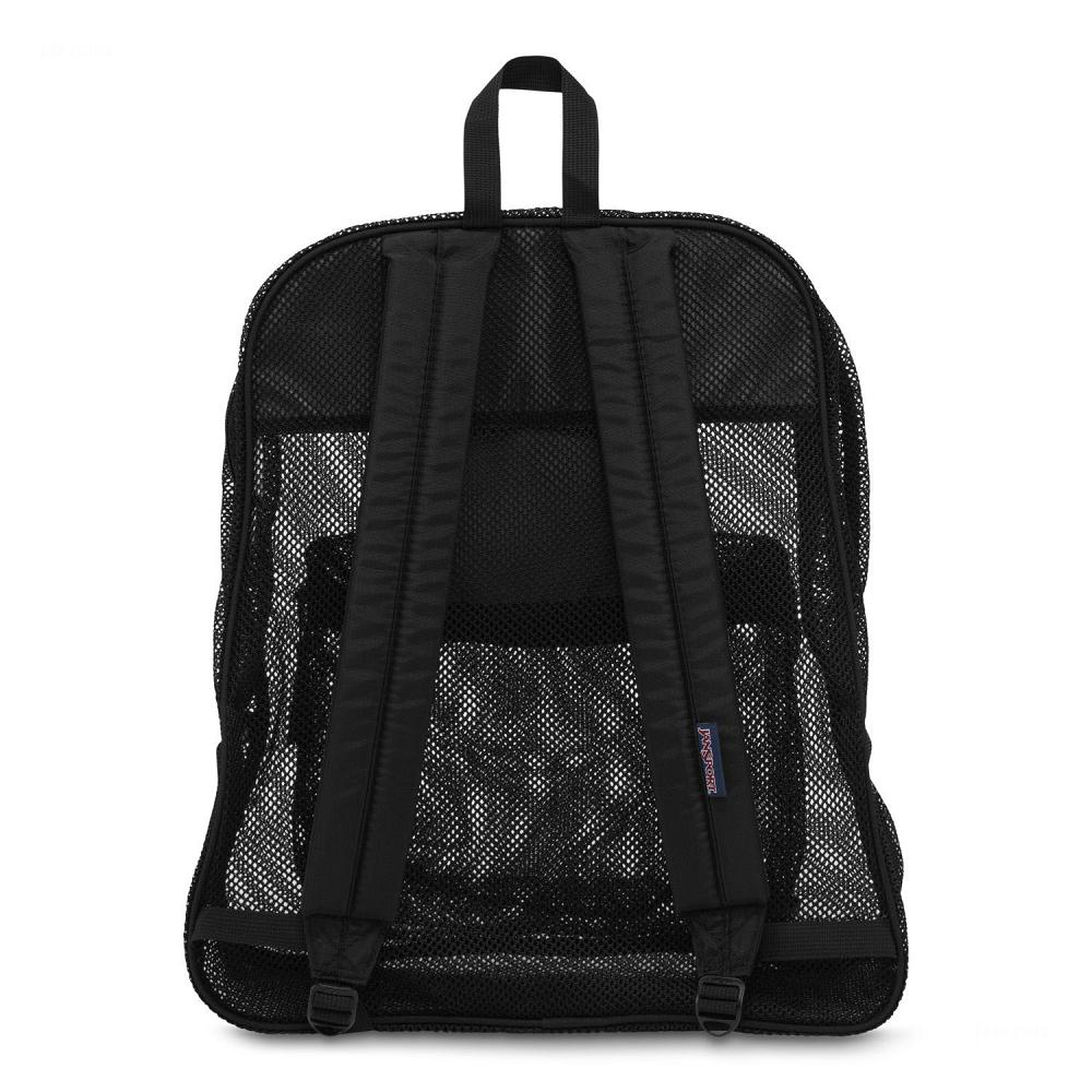 Black JanSport Mesh Pack School Backpacks | US_JS133