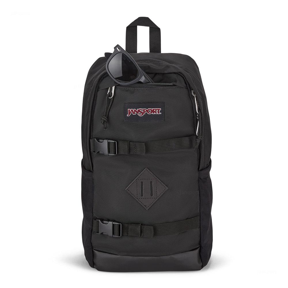 Black JanSport Off Campus Sling Messenger Bags | US_JS420