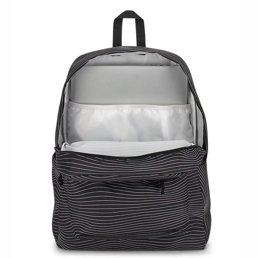 Black JanSport SuperBreak® Plus Laptop Backpacks | US_JS497