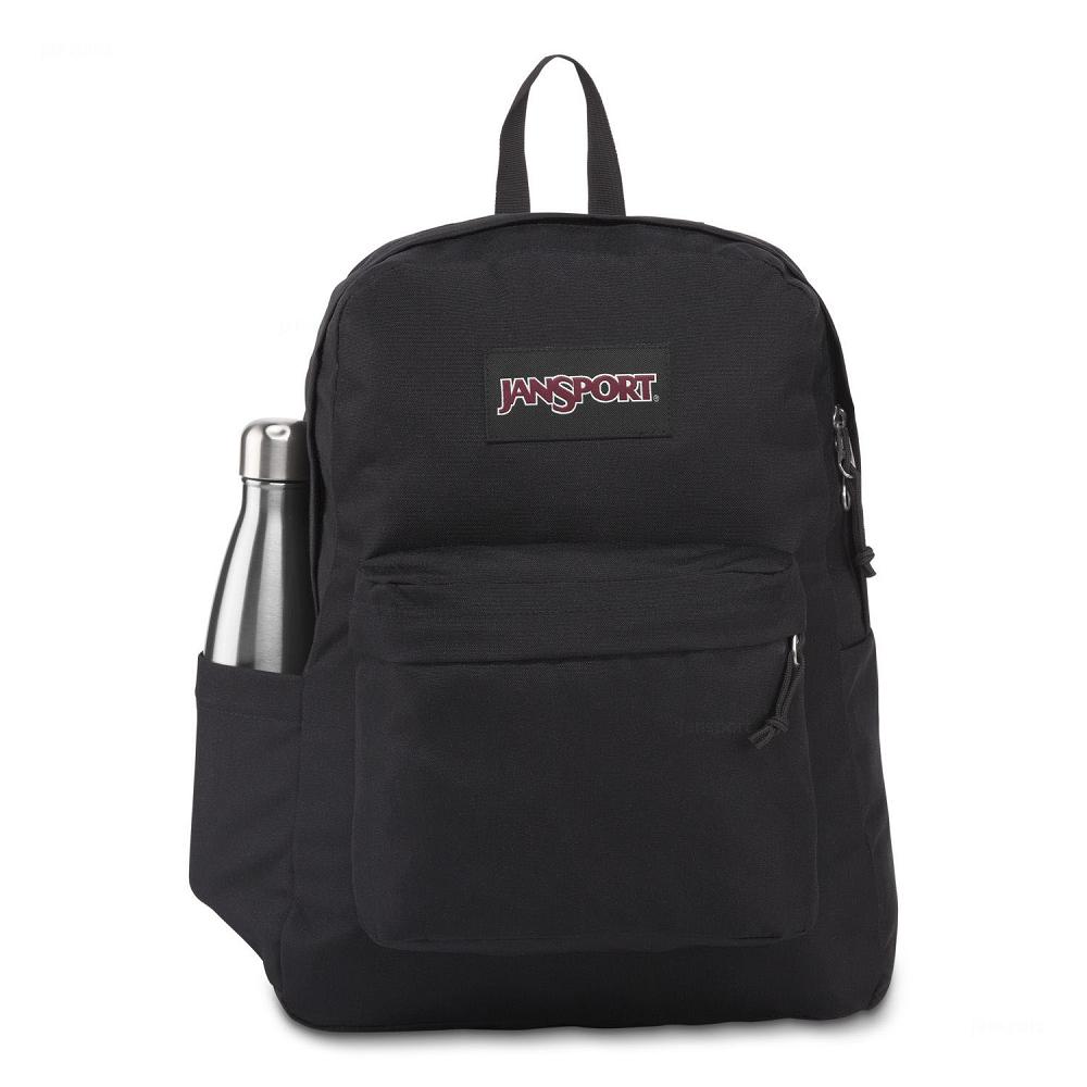 Black JanSport SuperBreak® Plus School Backpacks | US_JS504