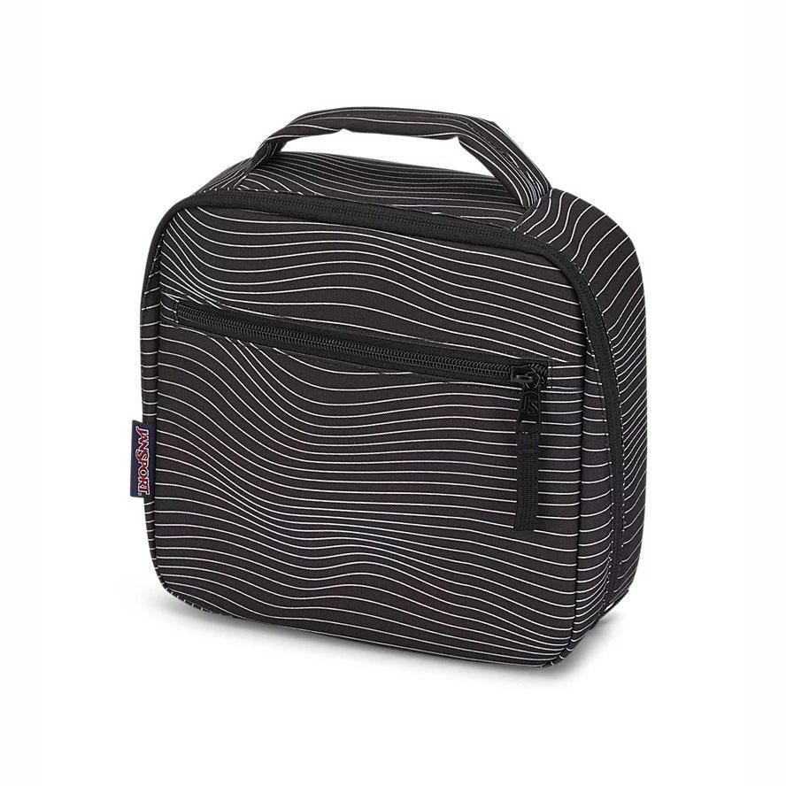 Black / White JanSport LUNCH BREAK Lunch Bags | US_JS166