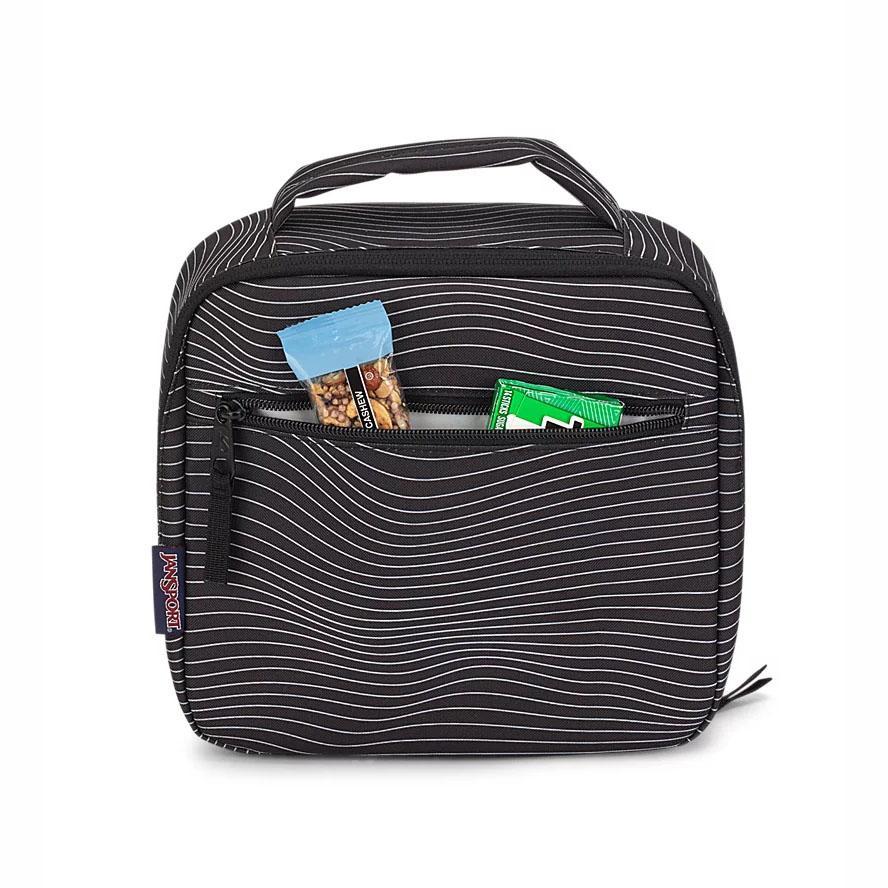 Black / White JanSport LUNCH BREAK Lunch Bags | US_JS166