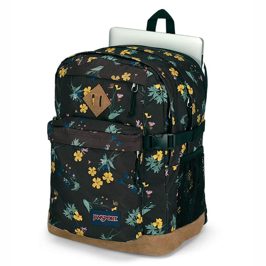 Black / Yellow JanSport SUEDE CAMPUS School Backpacks | US_JS363