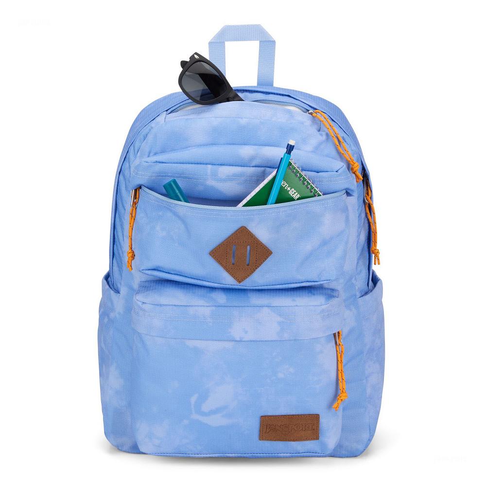 Blue JanSport Double Break School Backpacks | US_JS579