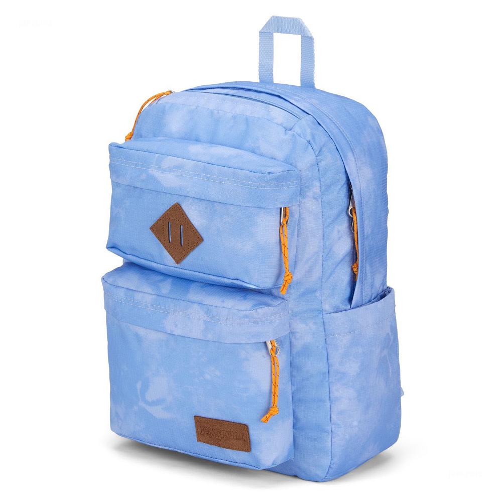 Blue JanSport Double Break School Backpacks | US_JS579