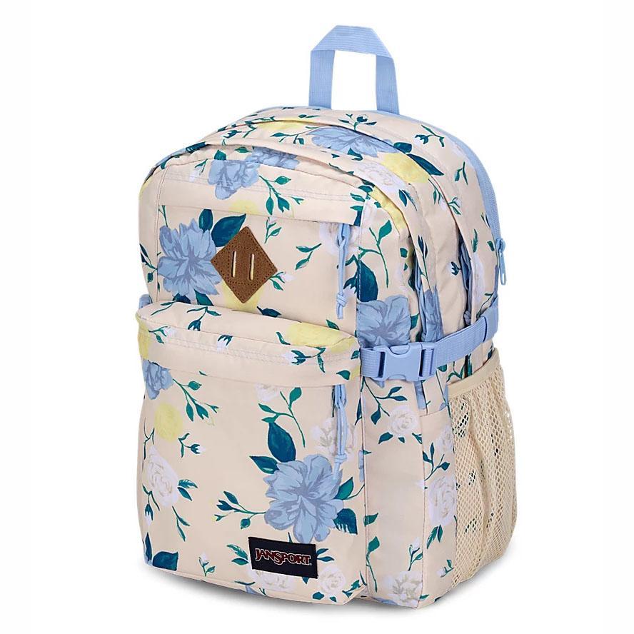 Blue / Yellow JanSport Main Campus Laptop Backpacks | US_JS039