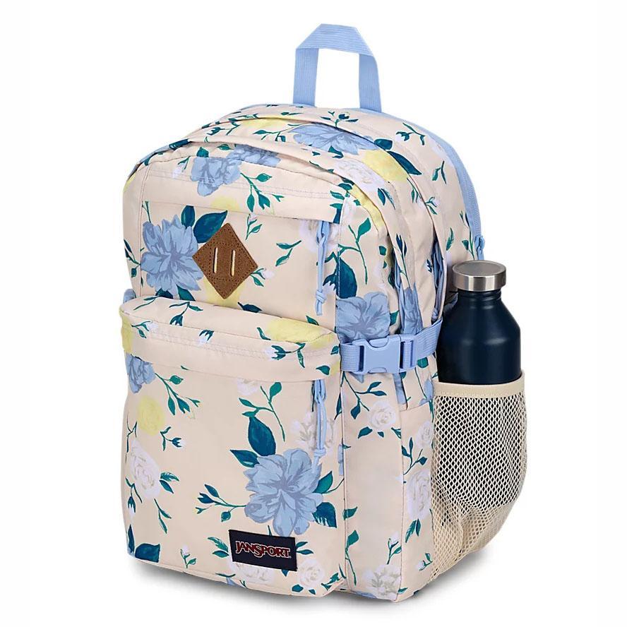 Blue / Yellow JanSport Main Campus Laptop Backpacks | US_JS039