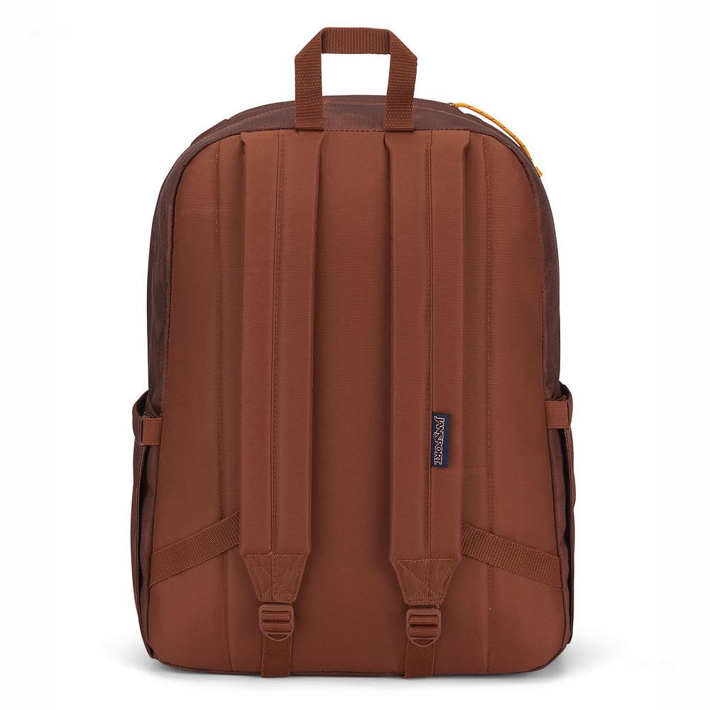 Brown JanSport Double Break Laptop Backpacks | US_JS380