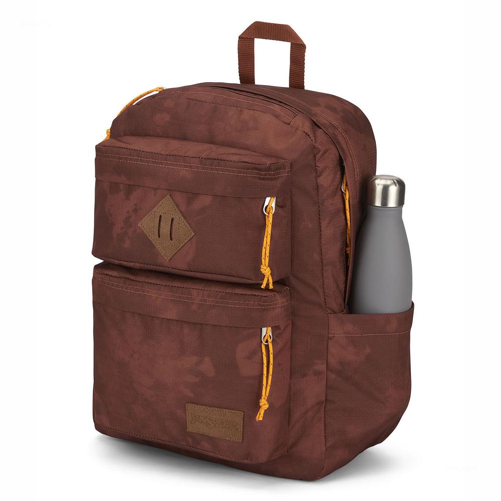 Brown JanSport Double Break Laptop Backpacks | US_JS380