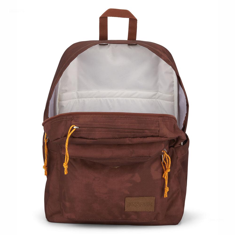 Brown JanSport Double Break Laptop Backpacks | US_JS380