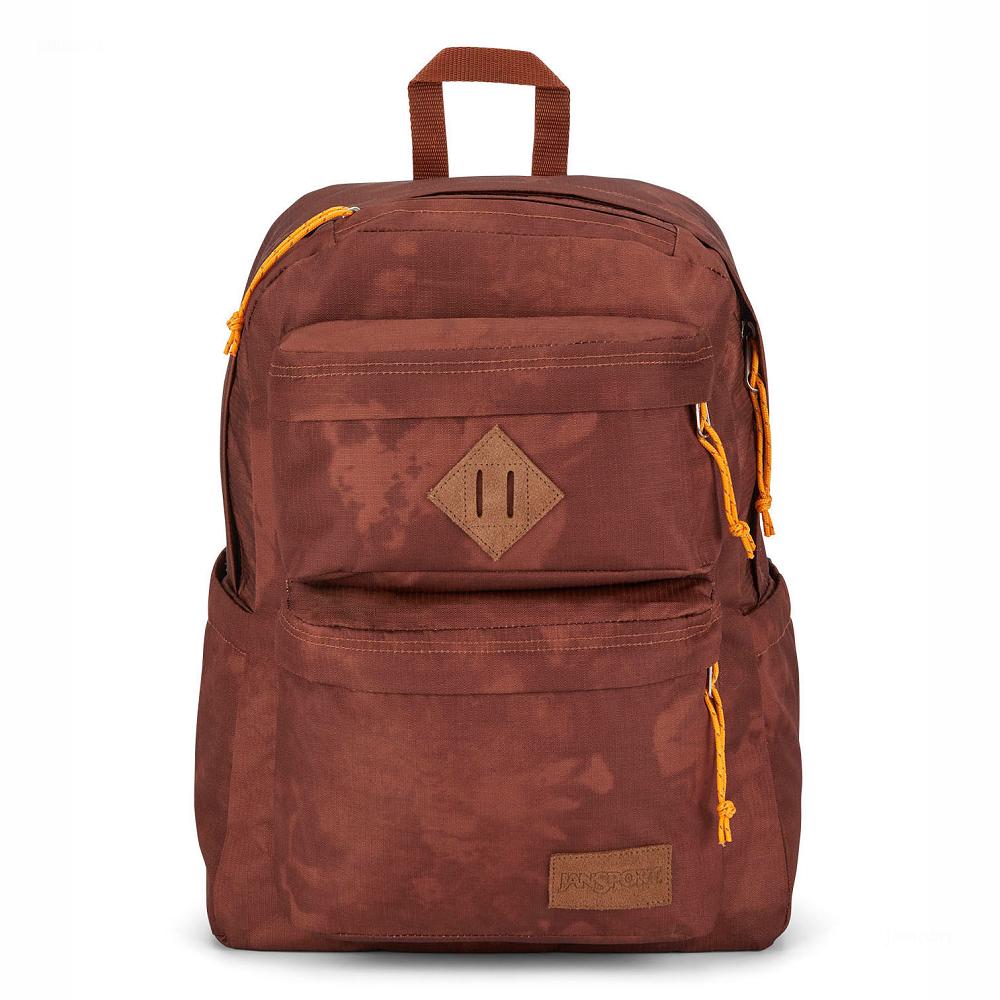 Brown JanSport Double Break Laptop Backpacks | US_JS380