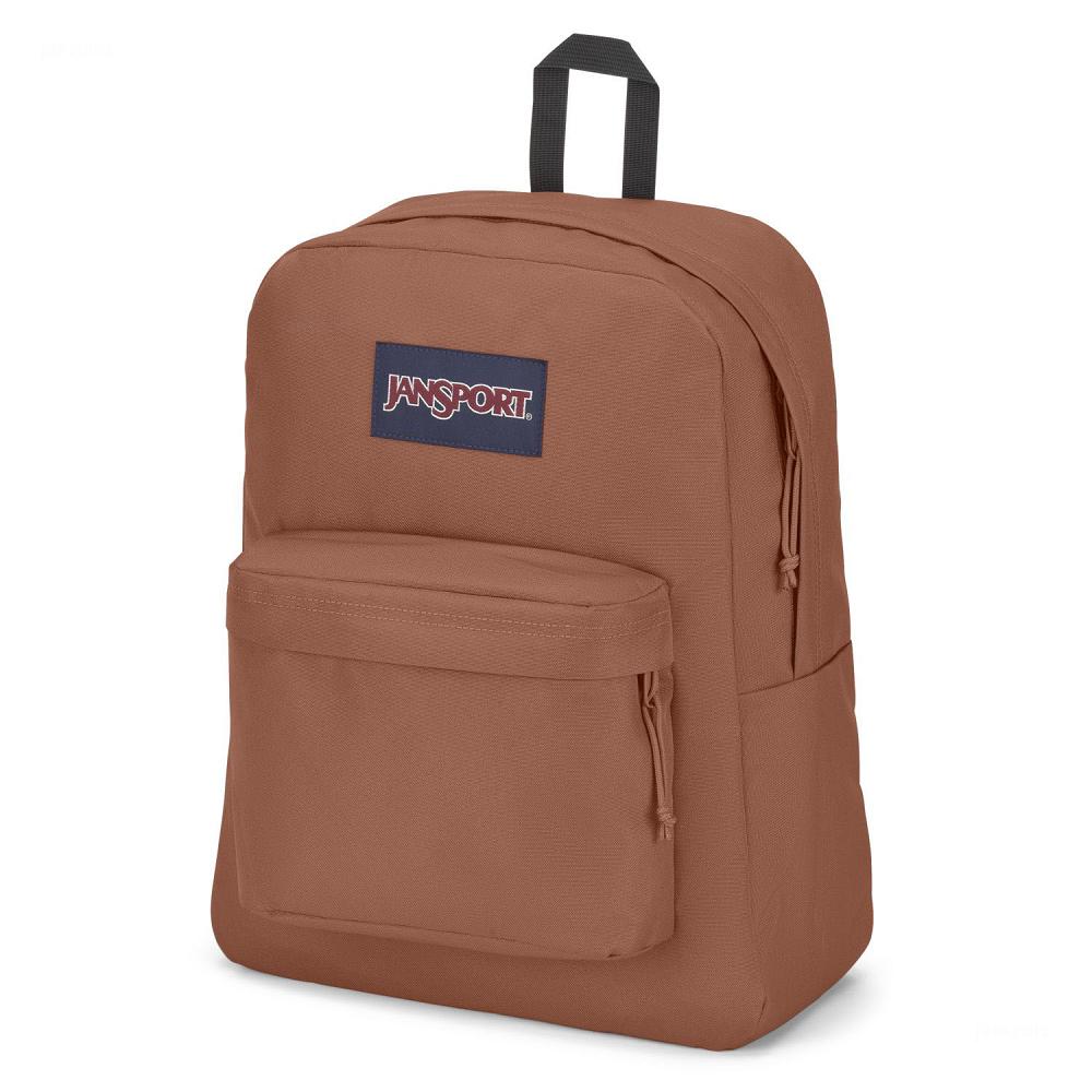 Brown JanSport SuperBreak® Plus Laptop Backpacks | US_JS595