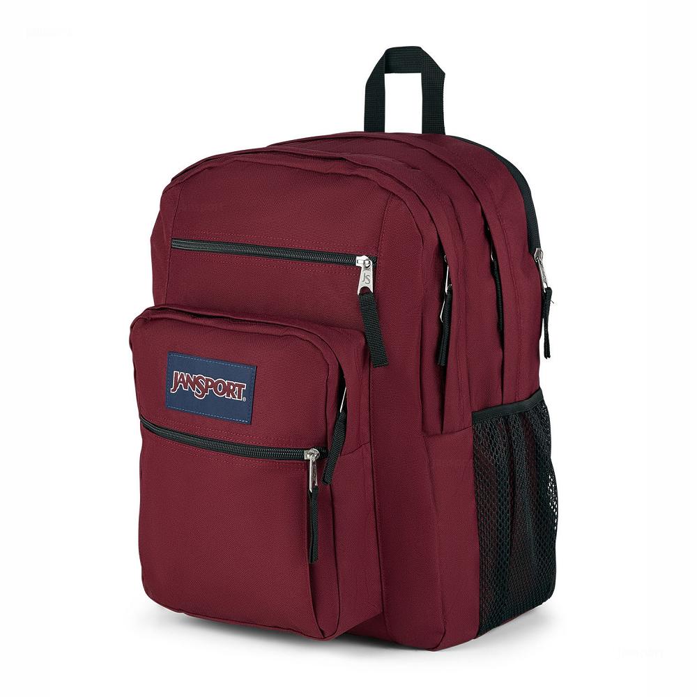 Burgundy JanSport BIG STUDENT Laptop Backpacks | US_JS058