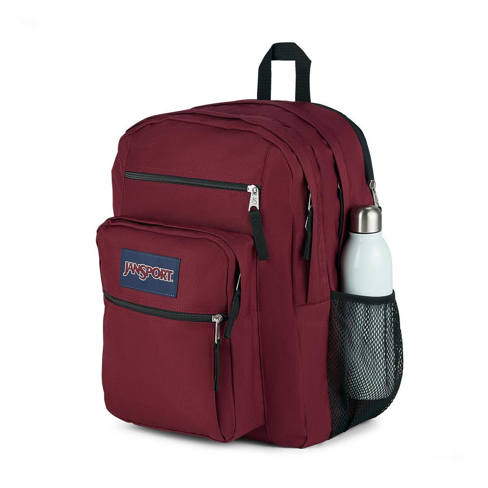 Burgundy JanSport BIG STUDENT Laptop Backpacks | US_JS058