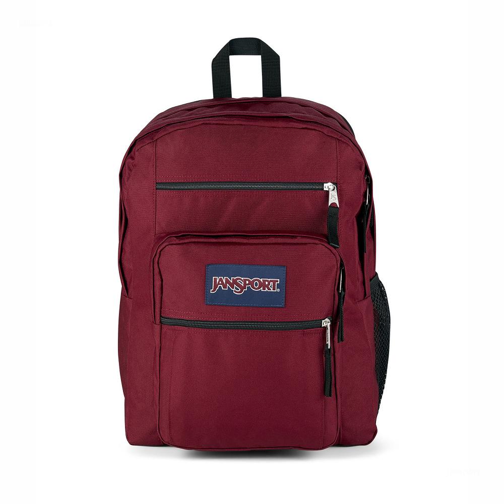 Burgundy JanSport BIG STUDENT Laptop Backpacks | US_JS058