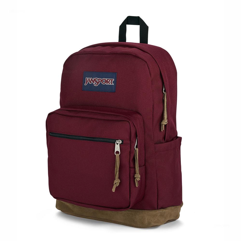 Burgundy JanSport Right Pack Laptop Backpacks | US_JS487